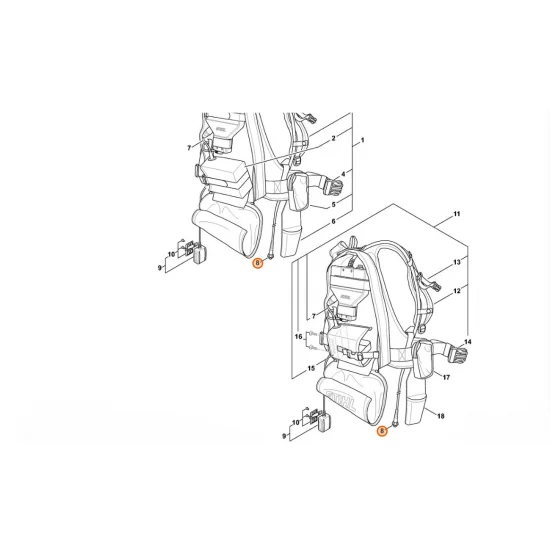 STIHL  Przewód przyłącza zasilania 4861 440 2000